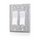 Gaocai Silver Shiny Silver Rhinestones Switch Wall Plate Double Gang Toggle Light Switch Covers Decorator Kitchen Plate Outlet Wall Plates