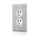 Gaocai Shiny Silver Rhinestones Outlet Covers Wall Plate Cover Toggle 1 Gang Outlet Cover Light Switch Cover Outlet Cover Wall Plate