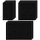 Tondiamo 20 Pcs Black Wall Insulation Gasket Rectangle Wall Plate Outlet Sealers Foam Replacement Weatherproof Gasket Sealer Energy Saving for Electrical Outlet Plates Switch Covers
