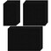 Tondiamo 20 Pcs Black Wall Insulation Gasket Rectangle Wall Plate Outlet Sealers Foam Replacement Weatherproof Gasket Sealer Energy Saving for Electrical Outlet Plates Switch Covers