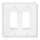 Anteer Decorator Wall Plate Double Gang Light Switch Plate Outlet CoverUnbreakable Polycarbonate Thermoplastic White 4Pack Double DecoratorWhite