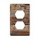 YWTZWT Brown Rustic Wood Print Outlet Cover Wall Plate Single Duplex Receptacle Cover Electrical Outlet Plate Farmhouse Decorative Switch Plate450 x 276 Inch
