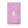 Gaocai 1 Pcs Shiny Silver Pink Rhinestone Wall Plate Cover 1 Gang Decorative Light Switch Cover Rhinestones Switch Covers