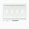 Funkiim Wall Plates Duplex Outlet Covers Toggle Light Switch Plates Decorator Light Switch Cover Bamboo Fiber Material Wall Plate Standard Size Wall Plates of various styles White 4 Gang Toggle 1 Pack