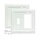 Funkiim Wall Plates DecoratorToggle Switch Plate Combination Outlet CoversBamboo Fiber Material Wall Plate Standard Size Wall Plates of various styles White 2 Gang ToggleDecorator 2 Pack