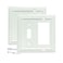 Funkiim Wall Plates DecoratorToggle Switch Plate Combination Outlet CoversBamboo Fiber Material Wall Plate Standard Size Wall Plates of various styles White 2 Gang ToggleDecorator 2 Pack