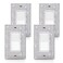 Gaocai 4 Pcs Shiny Silver Rhinestone Wall Plate Cover 1 Gang Decorative Light Switch Cover Rhinestones Switch Covers