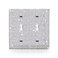 Gaocai 1 Pcs Shiny Silver Rhinestones Outlet Covers Switch Plate Covers Decorative Rhinestones Light Switch Cover 2 Gang Switch Plates And Outlet Cove