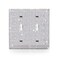 Gaocai 1 Pcs Shiny Silver Rhinestones Outlet Covers Switch Plate Covers Decorative Rhinestones Light Switch Cover 2 Gang Switch Plates And Outlet Cove