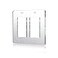 Alckerou Mirror Light Switch Plates Double Rocker 472 X 472 Switch Light Cover Durable Wall Plates Outlet Covers Acrylic Mirrored Decorative Double Rocker