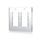 Alckerou Mirror Light Switch Plates Double Rocker 472 X 472 Switch Light Cover Durable Wall Plates Outlet Covers Acrylic Mirrored Decorative Double Rocker