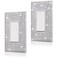 Gaocai 2 Pcs Shiny Silver Rhinestones Switch Plates And Outlet Covers Wall Plates Light Switch Cover Decorative Outlet Covers