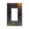 Spshian Decorative Outlet Covers Boho Wildflowers Botanical Mid Century Golden Sun Unique 1 Gang Single Decora GFCI Device Light Switch Covers Plate 1 Rocker Wall Plate Jumbo Switch Plate Cover