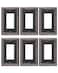 treewell TREEWELL 6Pack Decorator Outlet Cover Plate Decorative Switch Plates and Outlet Covers Aged Bronze Metal Wall Plates for Electrical Outlets Receptacle GFCI Outlet Dimmer Switch