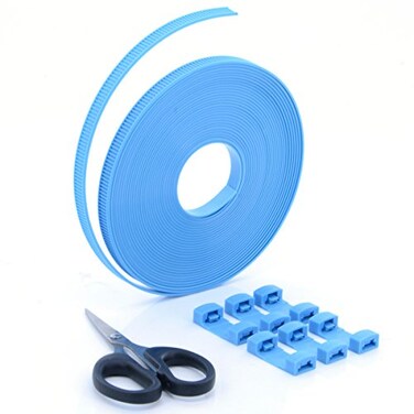 U-TIMES Zip TiesNylon Cable Ties For Binding Baggage CargoUltra Long 8 Meters Cable Roll With Connectors With Scissors 1 PcsPack