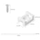 XHF 100 Pcs Cable Zip Tie Saddle Type Mounts Base with 100 Pcs 8 Cable Ties and 100 Pcs Tapping Screw Wire Cable Clips Organizer Holders Clamps White