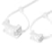 XHF 100 Pcs Cable Zip Tie Saddle Type Mounts Base with 100 Pcs 8 Cable Ties and 100 Pcs Tapping Screw Wire Cable Clips Organizer Holders Clamps White