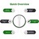 Tinkeep 100pcs Hook and Loop Cable Ties StickyBack Cable Straps Cable ClipCord Organizer Wire Management Household Office Essentials White