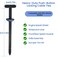 Frigocon 100Pcs Nylon Universal Cable Tie Buckle Automotive Zipper Clips Plastic Rivet T Zip with Pin Button Design Multifunctional Cable Tie Buckle for Car Daily Repair Home Office Garden