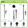 Niteguy 300 Pcs Nylon Universal Cable Tie Buckle Car Strap Style Zip Ties Push Mount Cable Zip Tie Multifunctional Snap Fit Nylon Clips for Car Fender Bumper Trunk Home Use