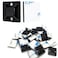 ALLWIN 34 Zip Tie Mounts 240PCS Self Adhesive Cable Tie Mounts Wire Cable Anchors Squares Holders for Cable Management Outdoor Indoor 240PCS 34INCH Black
