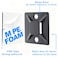 ALLWIN 34 Zip Tie Mounts 240PCS Self Adhesive Cable Tie Mounts Wire Cable Anchors Squares Holders for Cable Management Outdoor Indoor 240PCS 34INCH Black