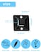 ALLWIN 34 Zip Tie Mounts 240PCS Self Adhesive Cable Tie Mounts Wire Cable Anchors Squares Holders for Cable Management Outdoor Indoor 240PCS 34INCH Black