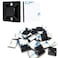 ALLWIN 34 Zip Tie Mounts 240PCS Self Adhesive Cable Tie Mounts Wire Cable Anchors Squares Holders for Cable Management Outdoor Indoor 240PCS 34INCH Black