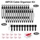 OneLeaf 48Pcs Cord Organizer Kit Reusable Elastic Silicone Cable Ties Strong Adhesive Cable Clips for Cable Management Multipurpose Wire Management for Bundling and Fastening Various Wires Black