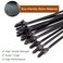 BENLIUDH 30Pcs Nylon Push Mount Cable Zip Tie 83x02 In Heavy Duty Nylon Push Mount Self Locking Assortment for Indoor Wire Tying Black