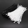 BENLIUDH Zip Ties with Screw Hole Plastic Self Locking Screw Mount Wire Ties for Indoor Outdoor BlackWhite 8 Inch 200Pcs