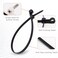 BENLIUDH Zip Ties with Screw Hole Plastic Self Locking Screw Mount Wire Ties for Indoor Outdoor BlackWhite 8 Inch 200Pcs