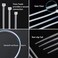ECRAB Zip Ties 4 Inch 1000 Pack Small Clear White Cable Ties Indoor and Outdoor Nylon SelfLocking Wire Ties