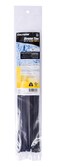 Gardner Bender 46206UVB Doublelock Cable Tie 6 Inch Tensile Strength Wire Cord Management Industrial and Household Use Nylon Zip Tie 100 Pk UV Resistant Black