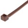 GTSE 4 Inch Brown Zip Ties 100 Pack 18lb Strength UV Resistant Nylon Small Cable Ties SelfLocking 4 Tie Wraps