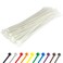 GTSE 6 Inch WhiteClear Zip Ties 100 Pack 40lb Strength UV Resistant Strong Nylon Cable Ties SelfLocking 6 Tie Wraps