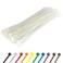 GTSE 6 Inch WhiteClear Zip Ties 100 Pack 40lb Strength UV Resistant Strong Nylon Cable Ties SelfLocking 6 Tie Wraps