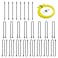 HOMEE Silicone Cable Ties Reusable 24PCS Black Bendable Rubber Twist Ties for CordsCord Tie for Bundling and Holding6inch 12inch 18inch