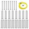 HOMEE Silicone Cable Ties Reusable 24PCS Black Bendable Rubber Twist Ties for CordsCord Tie for Bundling and Holding6inch 12inch 18inch