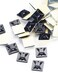 HS Zip Tie Mounts 34 Inch Self Adhesive with Screw Hole Cable Wire Tie Mounting Base Holder 100 Pack SquaresBlack