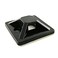 HS Zip Tie Mounts 34 Inch Self Adhesive with Screw Hole Cable Wire Tie Mounting Base Holder 100 Pack SquaresBlack