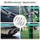 JOUGU Metal Zip Ties 18 inch 304 Stainless Steel Locking Cable 250LB 450mm 100pcs Heavy Duty Exhaust Wrap Multi Purpose Binding for machinery vehicles farms cables pipesFence