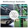 JOUGU Metal Zip Ties 18 inch 304 Stainless Steel Locking Cable 250LB 450mm 100pcs Heavy Duty Exhaust Wrap Multi Purpose Binding for machinery vehicles farms cables pipesFence