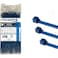 KABLE KONTROL Kable Kontrol Metal Detectable Zip Ties 8 Inch Long Blue 40 Lbs Tensile Strength 100 PcsPack Iron Impregnated Nylon 66 Durable Cable Management Wire Wraps