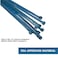 KABLE KONTROL Kable Kontrol Metal Detectable Zip Ties 8 Inch Long Blue 40 Lbs Tensile Strength 100 PcsPack Iron Impregnated Nylon 66 Durable Cable Management Wire Wraps