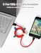 Kanemc 8 Pack Magnetic Twist Ties Silicone Magnet Cable Tie Reusable Cord Strap For USB Earphone Charger Video Game Cables 2White4Gray2Blue