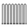 LOIUO 8PCS Silicone Cable Ties 12Inch Reusable Twist Ties SteelCore Cable Tie Straps Organizer All Purpose Bendable Cord Tie for Indoor Outdoor Bundling Holding Securing and Wrapping Cables Black