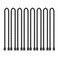 LOIUO 8PCS Silicone Cable Ties 12Inch Reusable Twist Ties SteelCore Cable Tie Straps Organizer All Purpose Bendable Cord Tie for Indoor Outdoor Bundling Holding Securing and Wrapping Cables Black