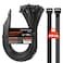 JIANYANG Long Zip Ties Heavy Duty 24 inch400 LBS Tensile Strength With Double Sided Toothed Super Durable Cable Ties Extra Large Wire Ties Adjustable Nylon Tie Wraps for Indoor Outdoor 100 Pack Black