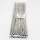 LUBAN Metal zip ties 12 inch heavy duty 304 stainless steel zip cable ties with 200 lbs Tensile Strength selflocking strap Ties 100 Pcs